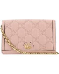 gucci portafogli rosa metallizzato|Handbags for Women .